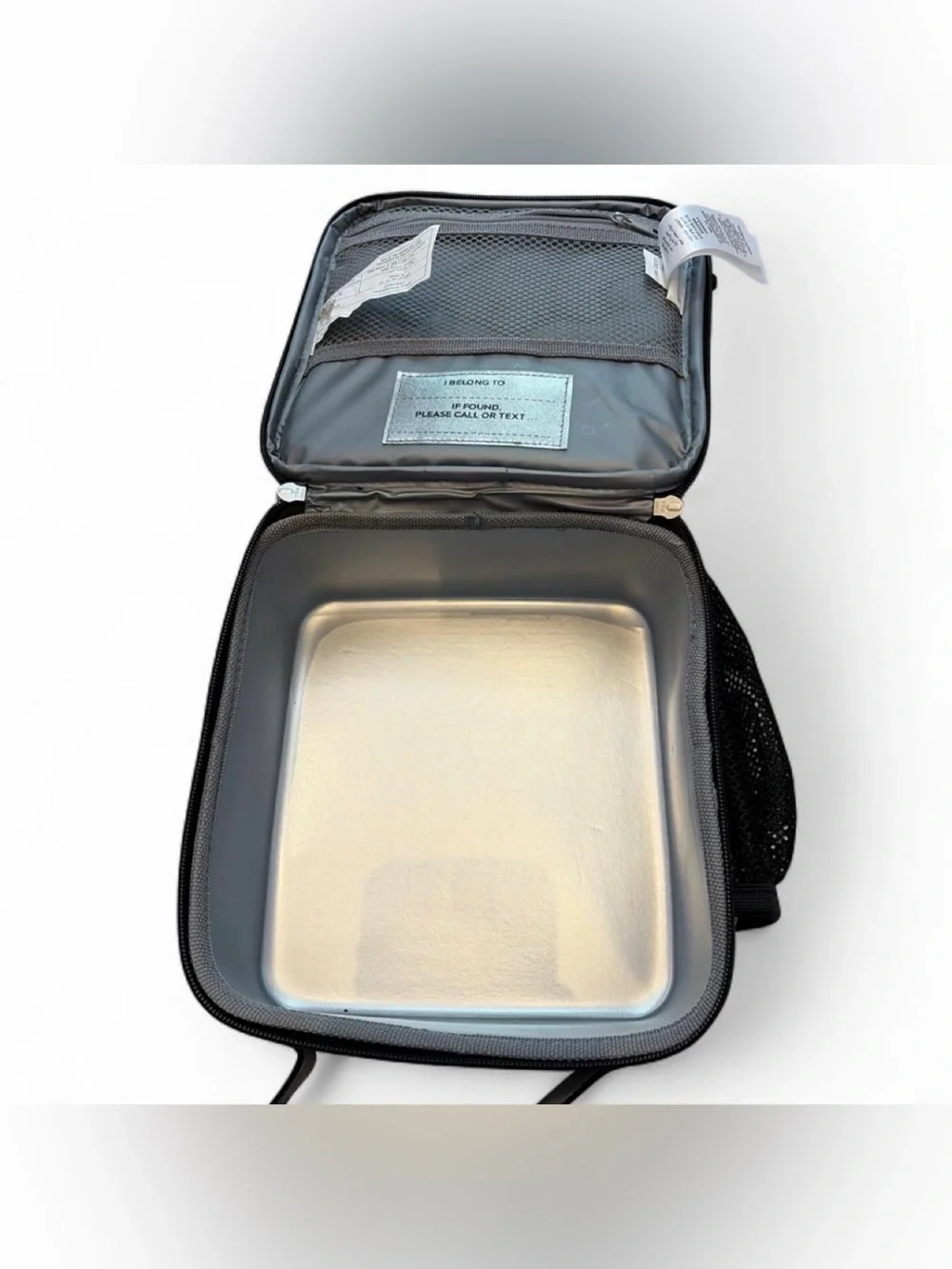 Kid’s Gray Camo Compact Lunch Bag - Carry Handle